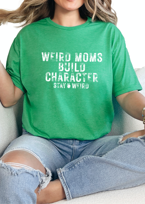T-Shirt Heather Irish Green / S Weird Moms Tee