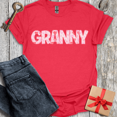 T-Shirt Heather Red / S Granny Watercolor Tee