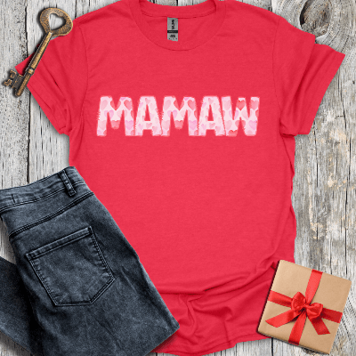 T-Shirt Heather Red / S Mamaw Watercolor Tee