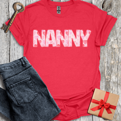 T-Shirt Heather Red / S Nanny Watercolor Tee