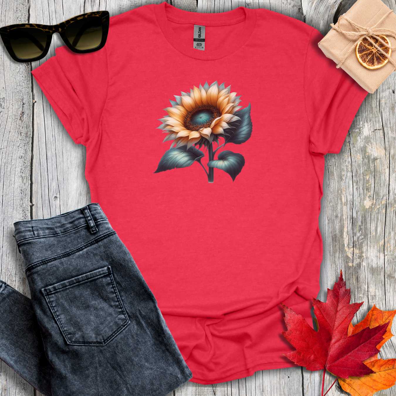 T-Shirt Heather Red / S Sunflower Tee