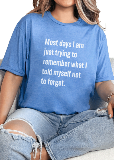 T-Shirt Heather Royal / S Forget Tee