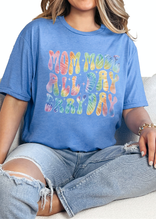 T-Shirt Heather Royal / S Mom Mode Tee