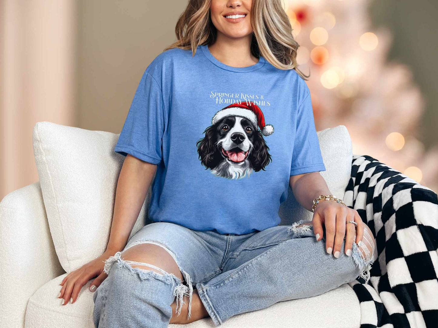 T-Shirt Heather Royal / S Springer(Black) Kisses Tee