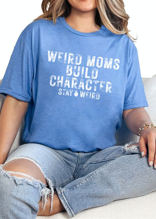 T-Shirt Heather Royal / S Weird Moms Tee