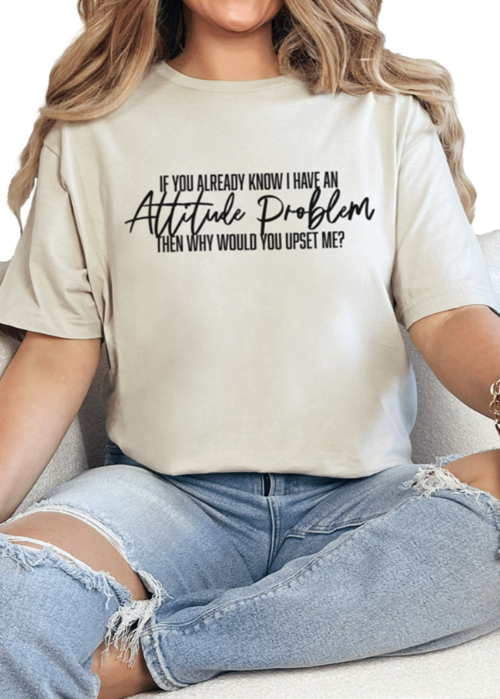 T-Shirt Sand / S Attitude Tee