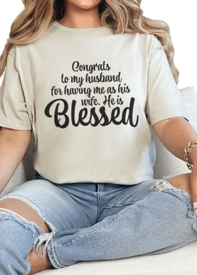 T-Shirt Sand / S Blessed Tee