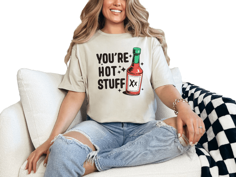 T-Shirt Sand / S Hot Stuff Tee