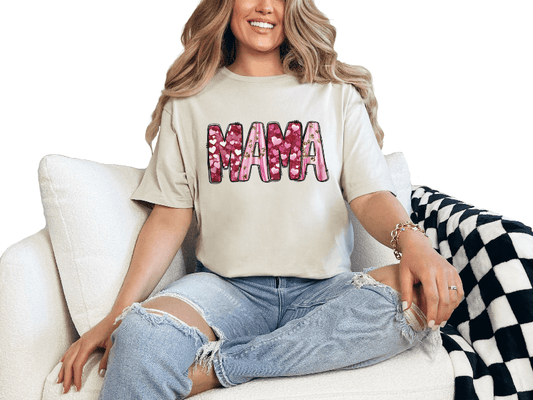 T-Shirt Sand / S Mama Doodle Tee