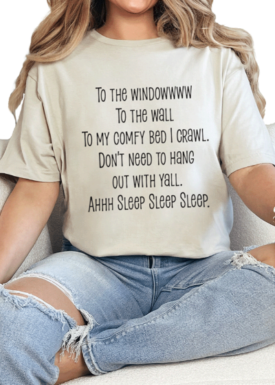 T-Shirt Sand / S To The Window Tee