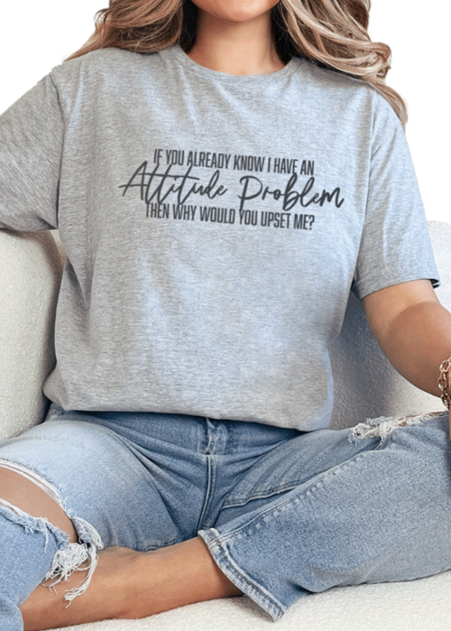 T-Shirt Sport Grey / S Attitude Tee