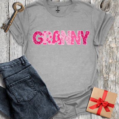 T-Shirt Sport Grey / S Granny Hearts Tee