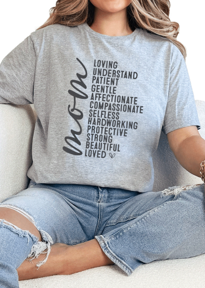 T-Shirt Sport Grey / S Loved Mom Tee