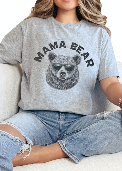 Sport Grey Mama Bear T-shirt Tee