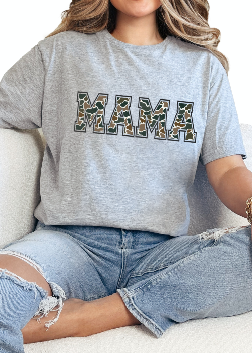 T-Shirt Sport Grey / S Mama Camo Tee