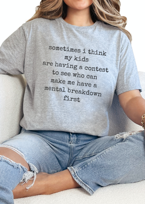 T-Shirt Sport Grey / S Mental Breakdown Tee