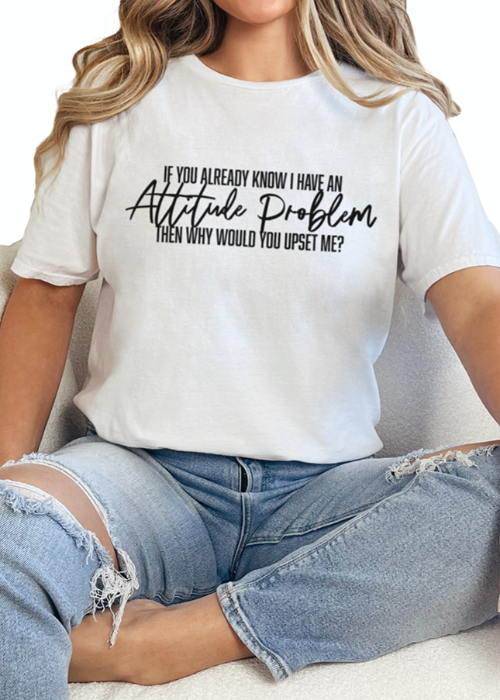 T-Shirt White / S Attitude Tee