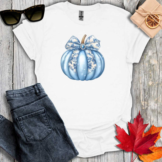 T-Shirt White / S Blue Pumpkin Coquette Tee