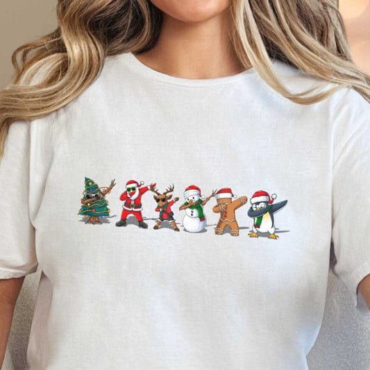 T-Shirt White / S Christmas Dabbing Tee