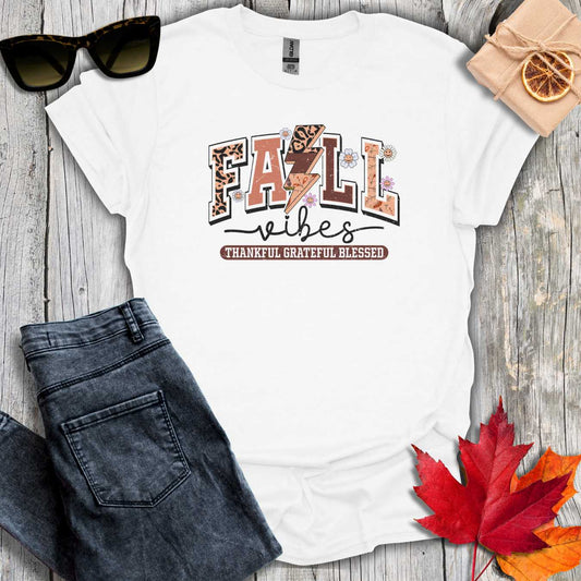 T-Shirt White / S Fall Vibes Retro Tee