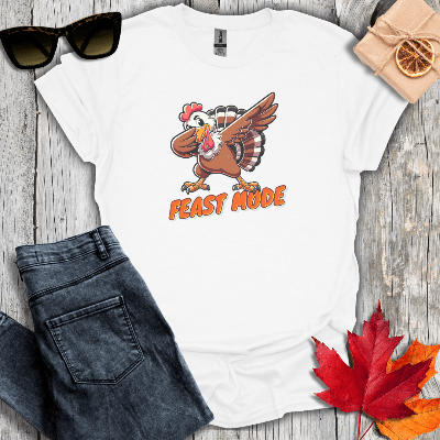T-Shirt White / S Feast Mode Tee