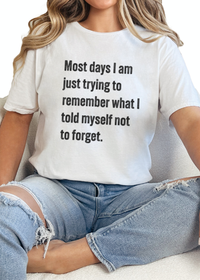 T-Shirt White / S Forget Tee