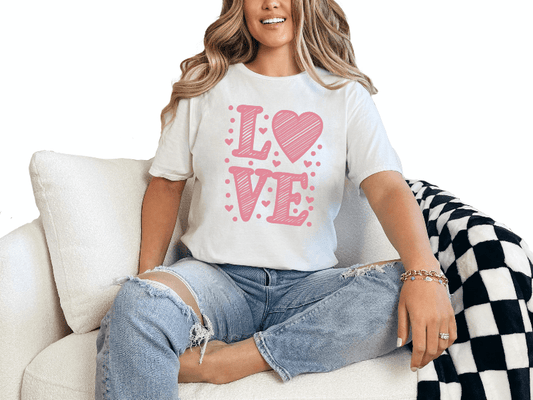 T-Shirt White / S Love In Square Tee