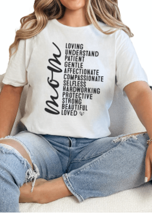 T-Shirt White / S Loved Mom Tee