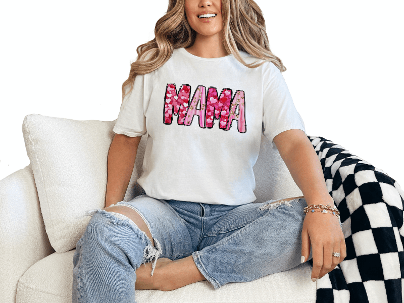 T-Shirt White / S Mama Doodle Tee