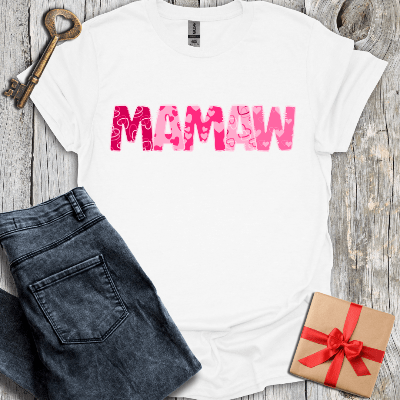 T-Shirt White / S Mamaw Hearts Tee