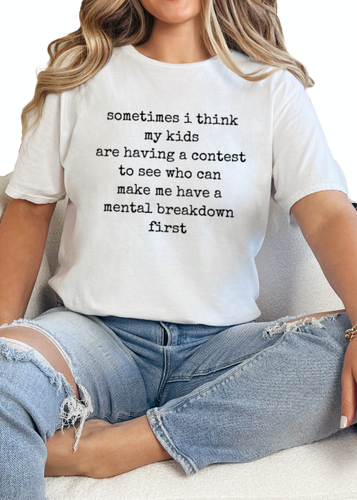 T-Shirt White / S Mental Breakdown Tee