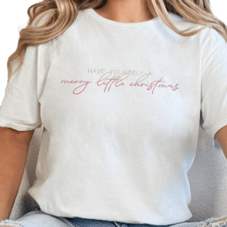 T-Shirt White / S Merry Little Christmas Tee