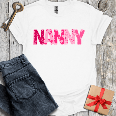 T-Shirt White / S Nanny Hearts Tee