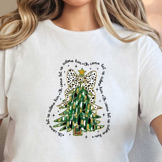 T-Shirt White / S Oh Come Let Us Adore Him Tee