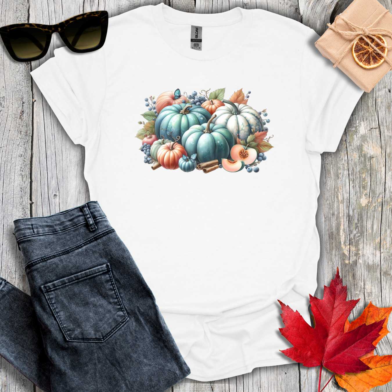T-Shirt White / S Pumpkins and Blueberries Tee