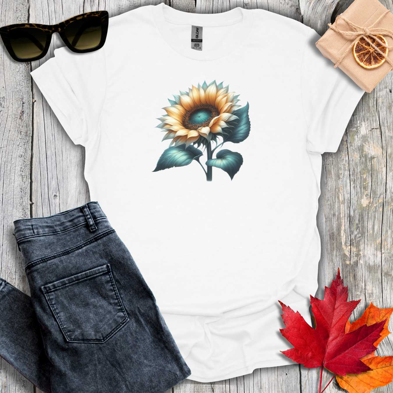 T-Shirt White / S Sunflower Tee