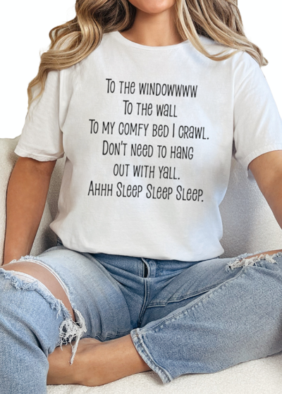T-Shirt White / S To The Window Tee