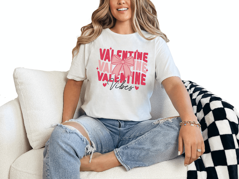 T-Shirt White / S Valentine Vibes Tee