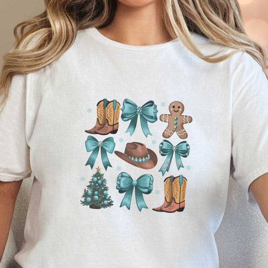 T-Shirt White / S Western Pattern Tee