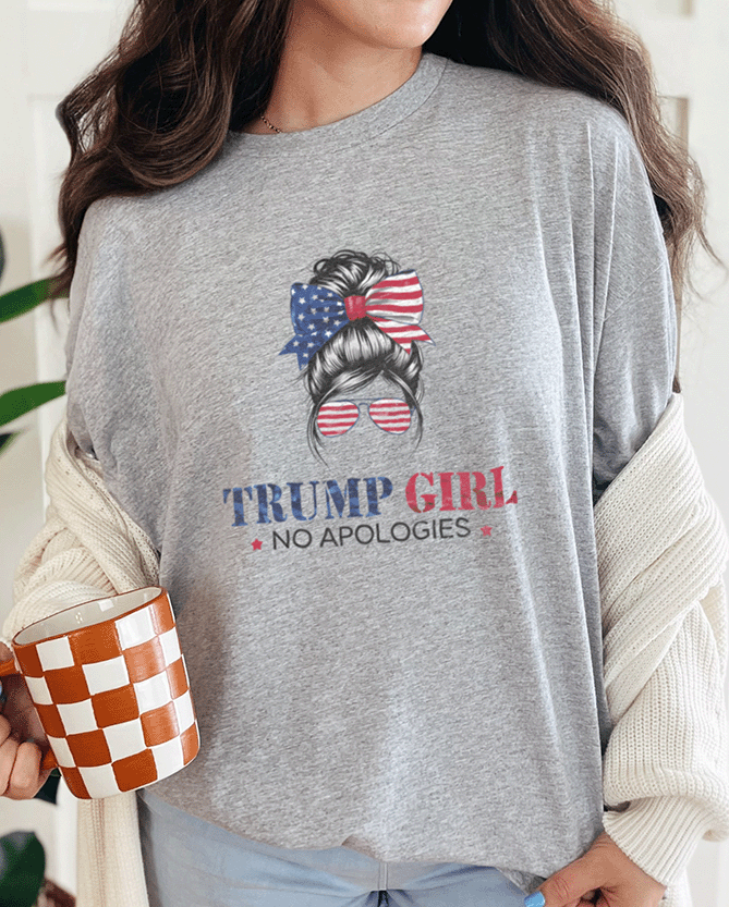 T-Shirt Trump Girl No Apologies Tee
