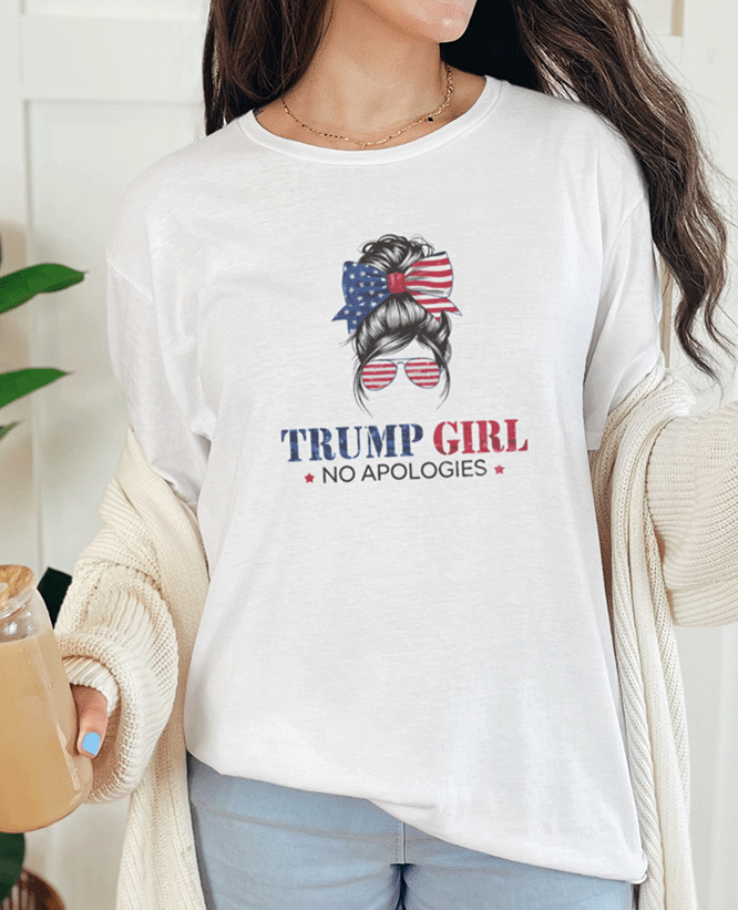 T-Shirt Trump Girl No Apologies Tee