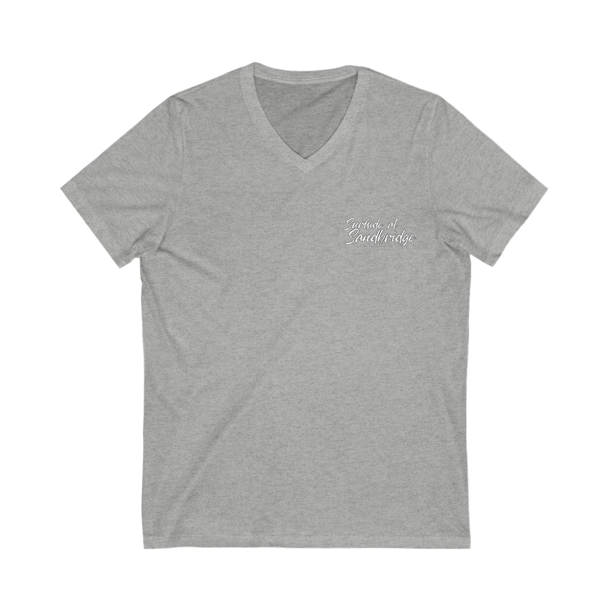 V-neck S / Athletic Heather Surfside at Sandbridge Circle V-Neck Tee
