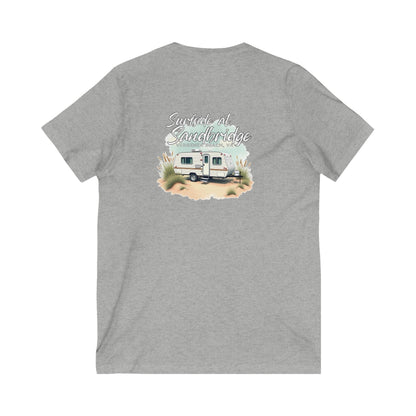V-neck Surfside at Sandbridge Virginia Camper V-Neck Tee