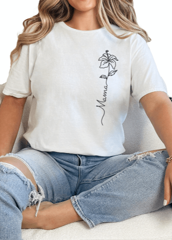 T-Shirt White / S Flower Mama Tee