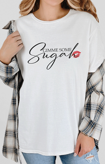 T-Shirt White / S Gimme Some Sugah Tee