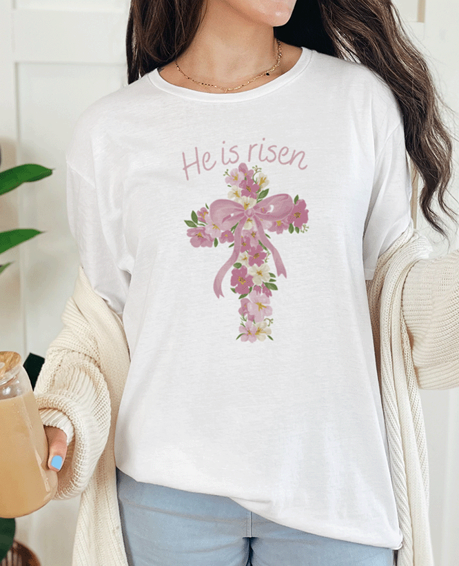 T-Shirt White / S He Is Risen Tee