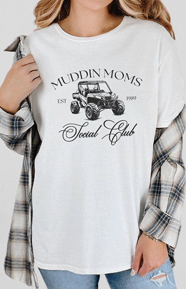 T-Shirt White / S Muddin Moms Social Club Tee